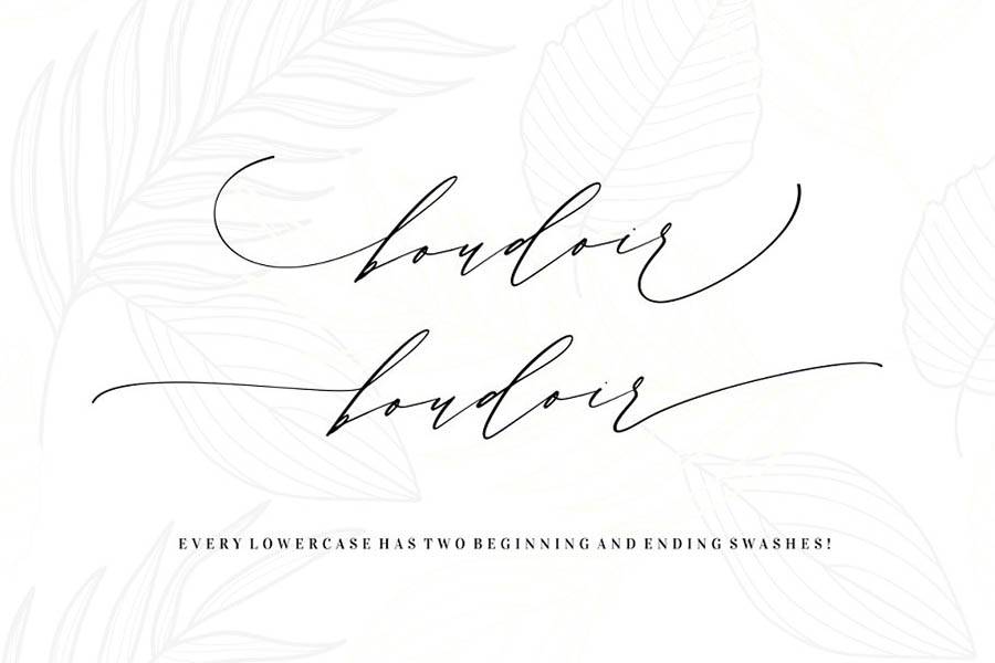 Month Glade Script Font sample