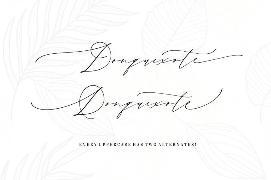 Month Glade Script Font sample