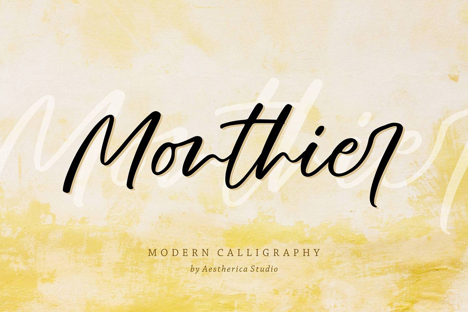 Monthier Font sample