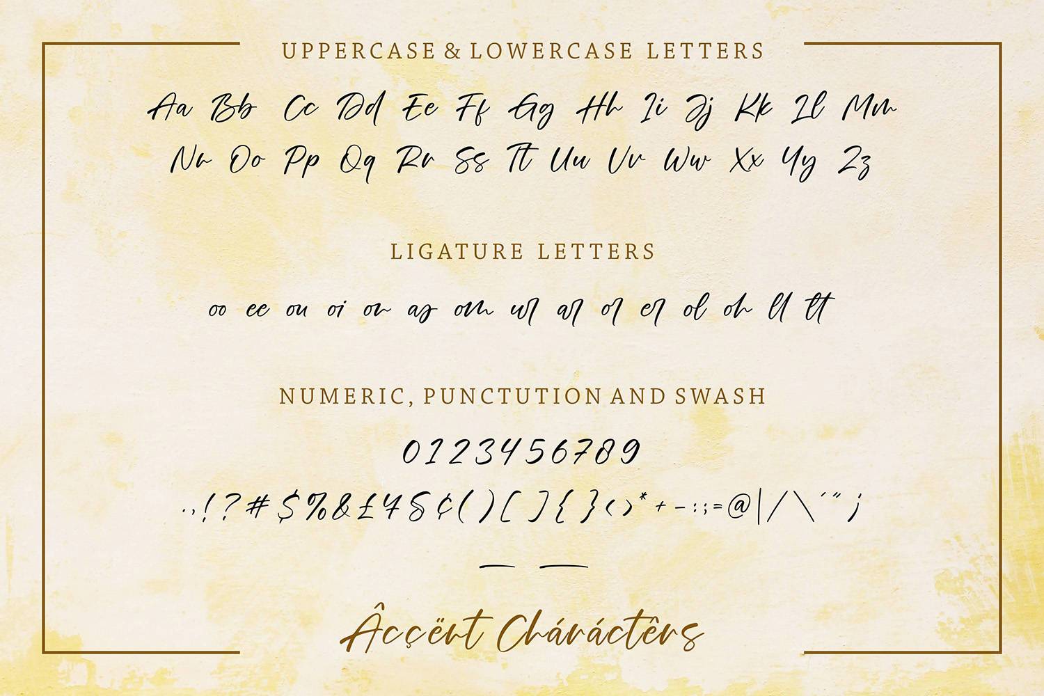 Monthier Font sample