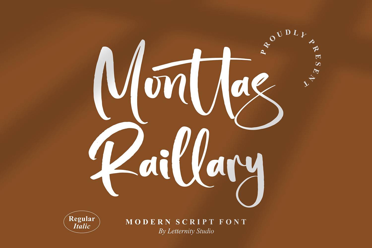 Monttas Raillary Font sample