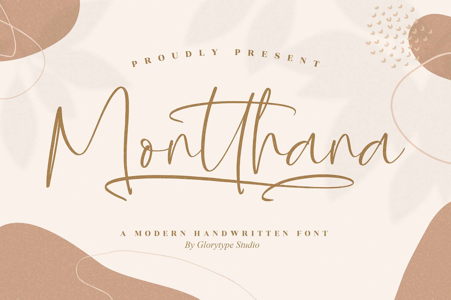 Montthana Font sample