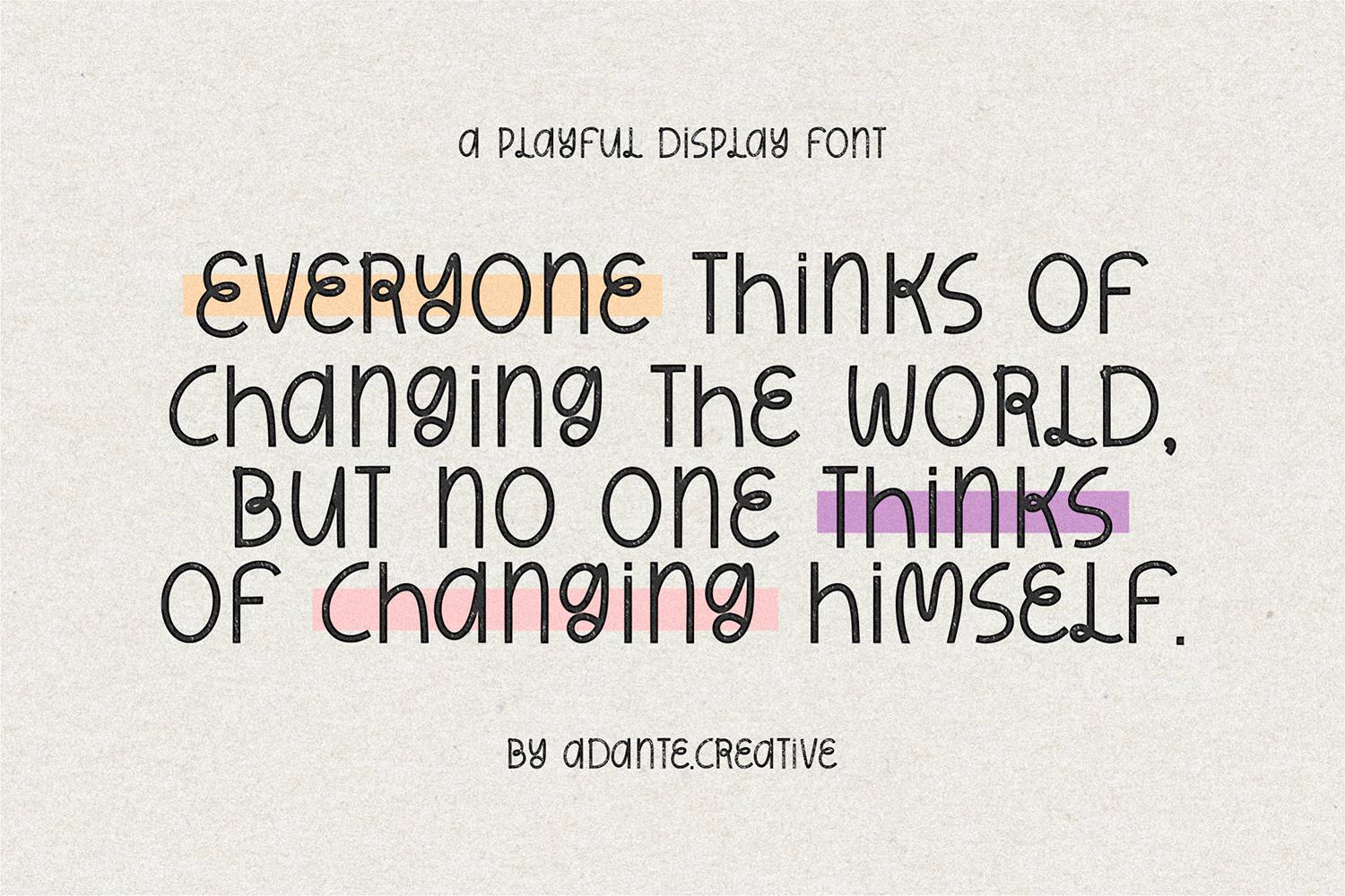 Moodstone Font sample