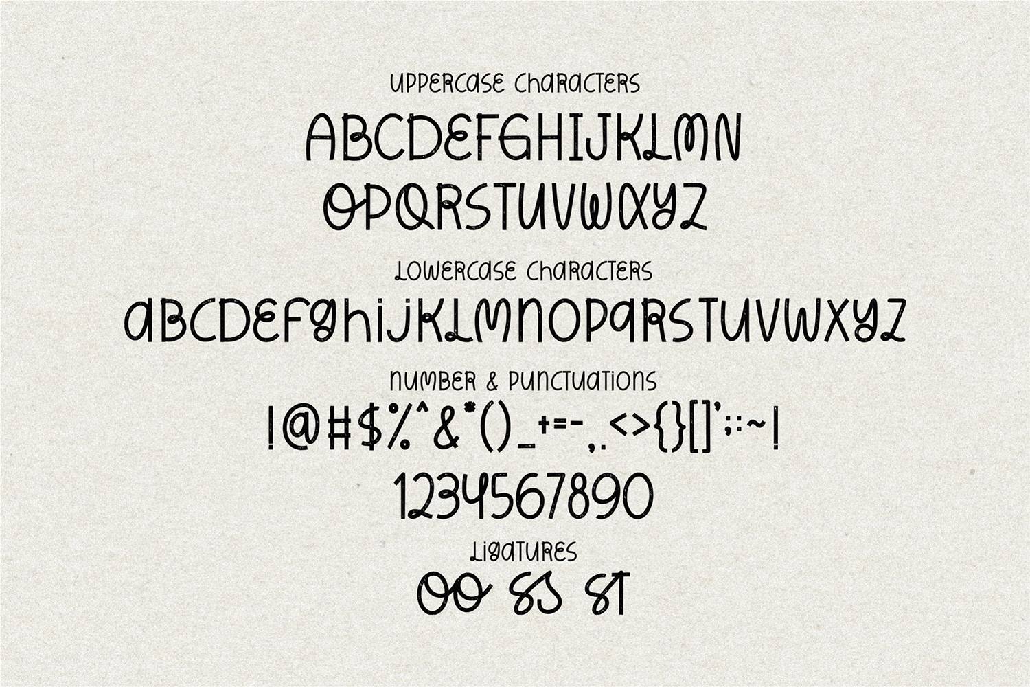 Moodstone Font sample