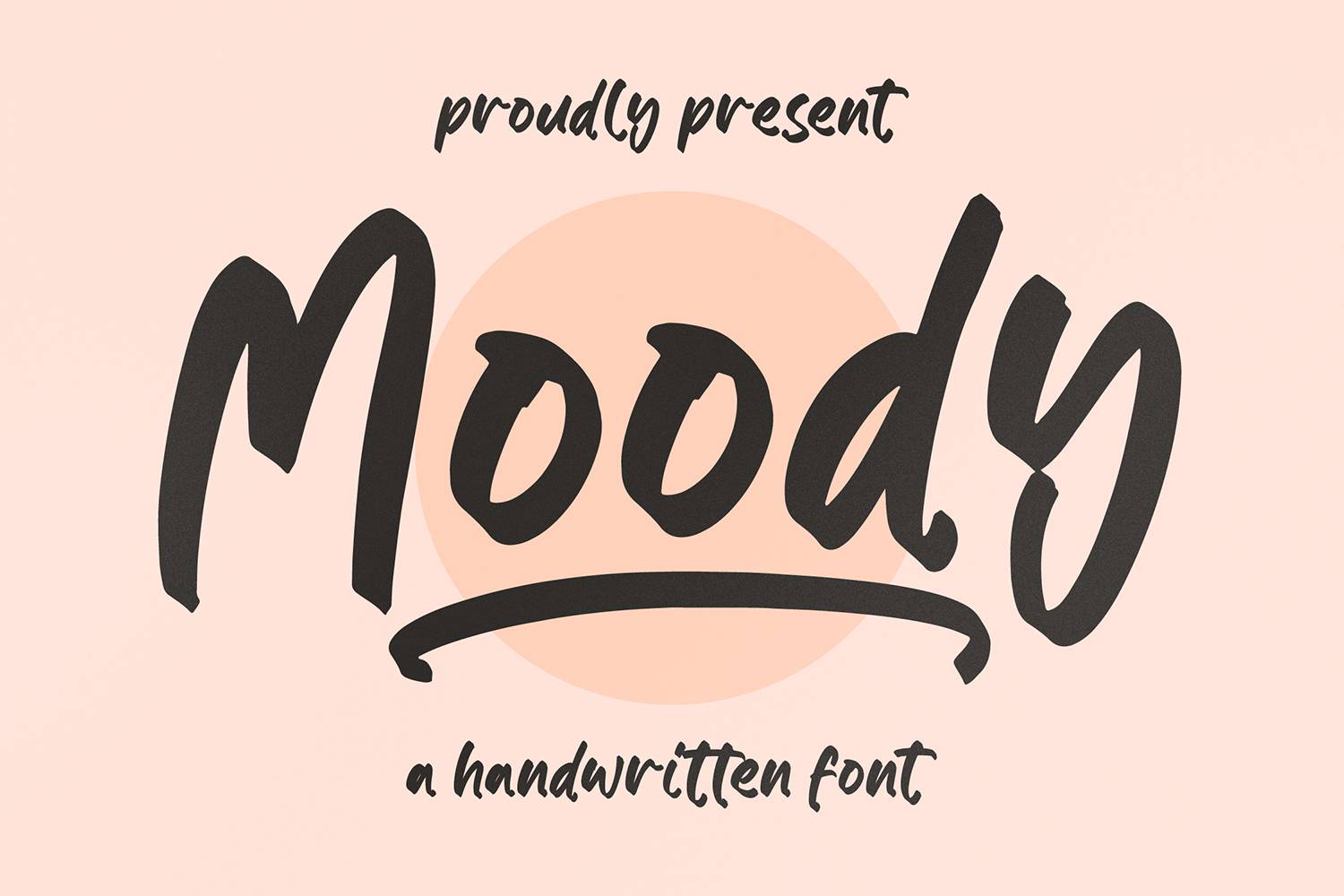 Moody Font sample