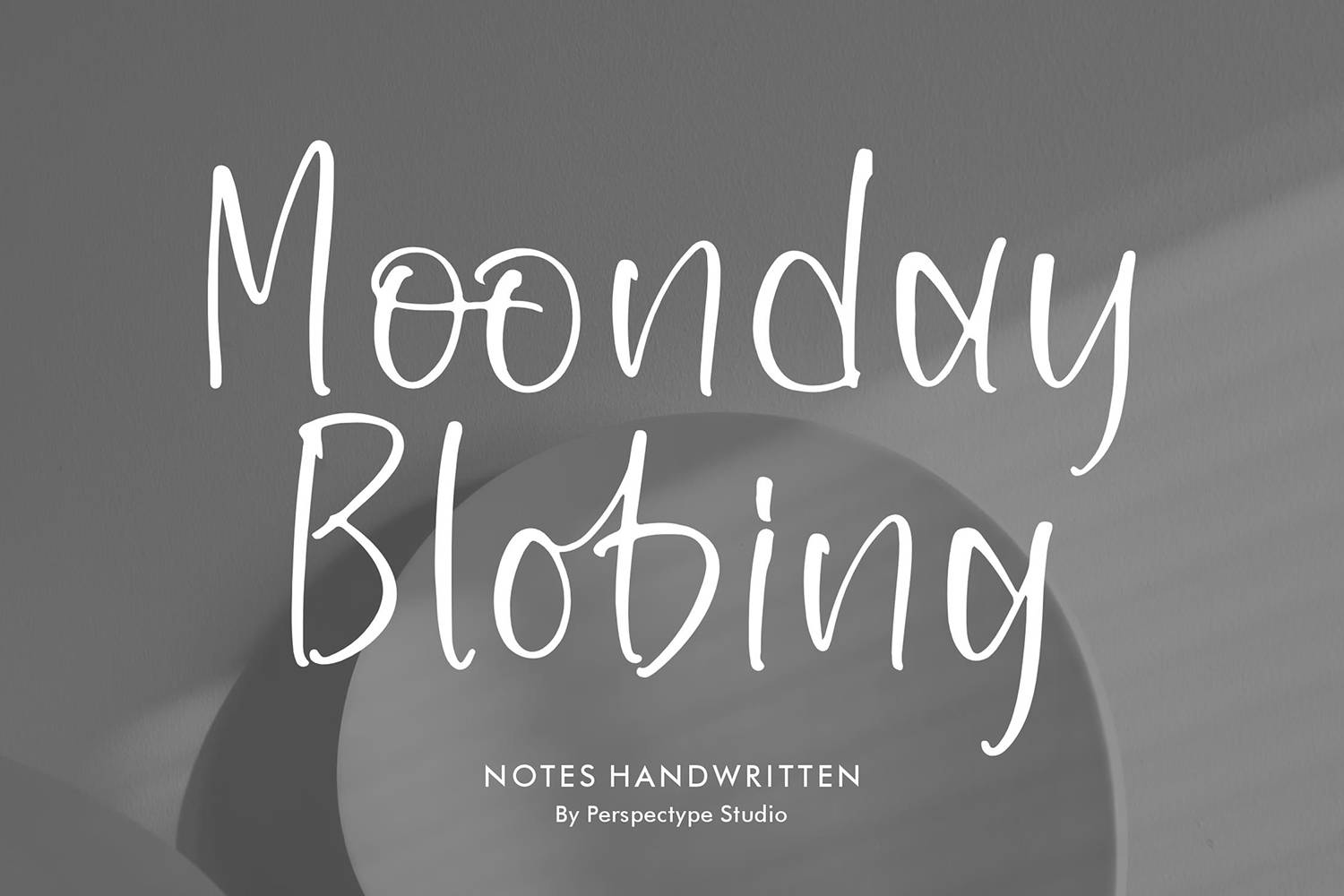 Moonday Blobing Font sample