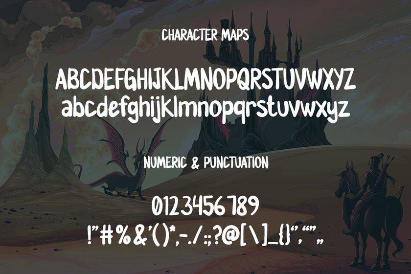 Moonlight Font sample