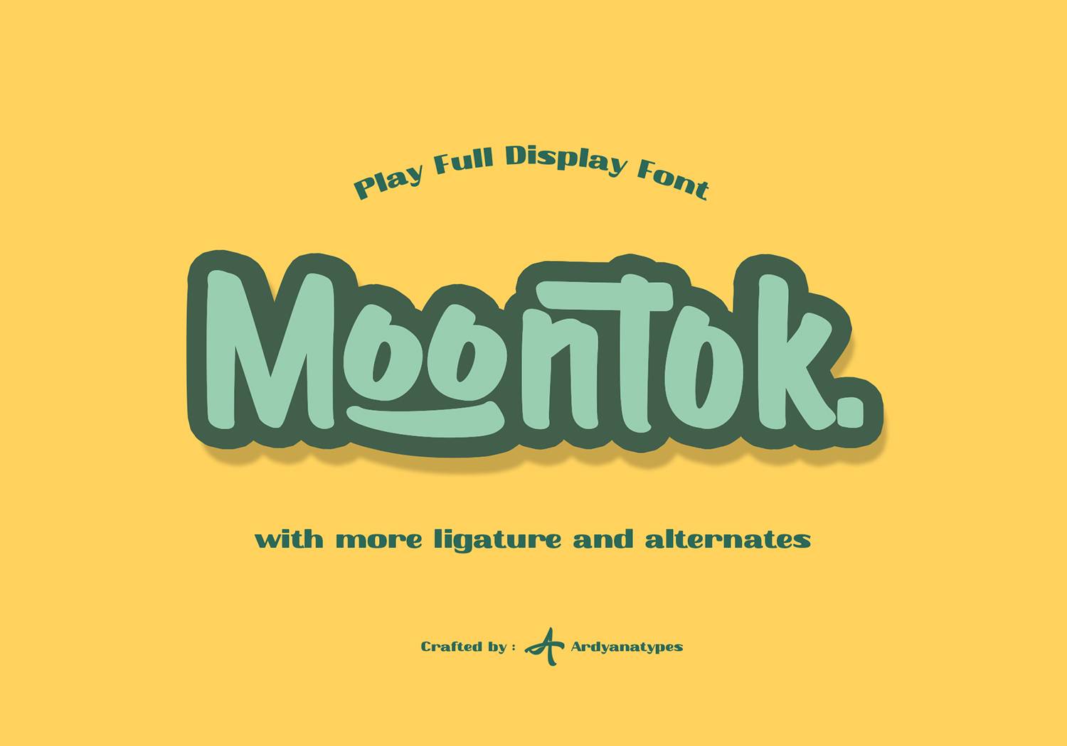 Moontok Font sample
