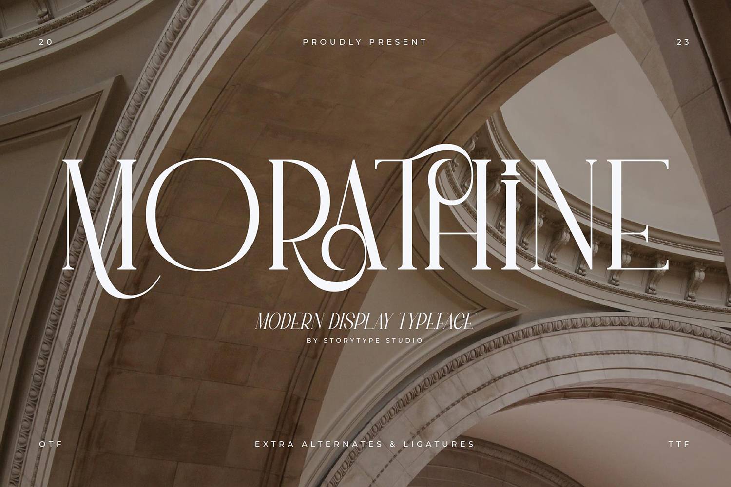 Morathine Font sample