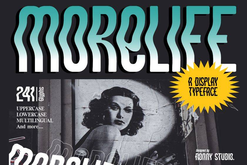 Morelife Font sample