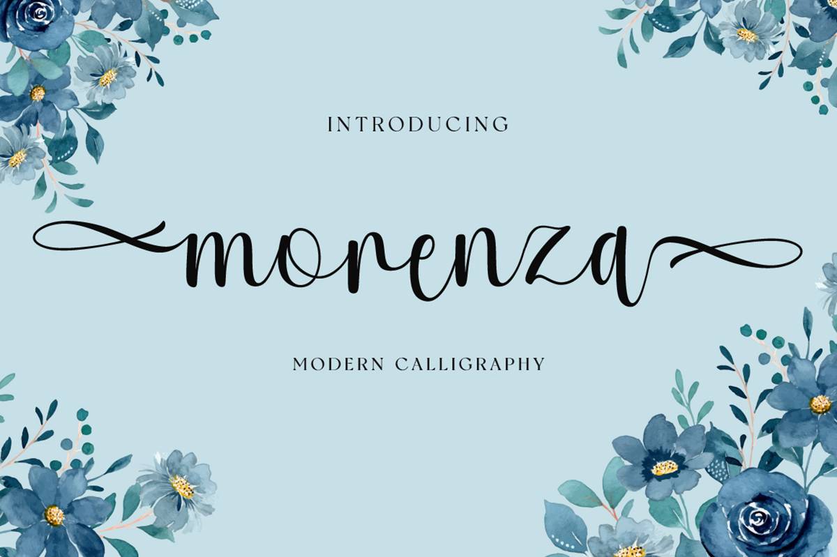 Morenza Font sample