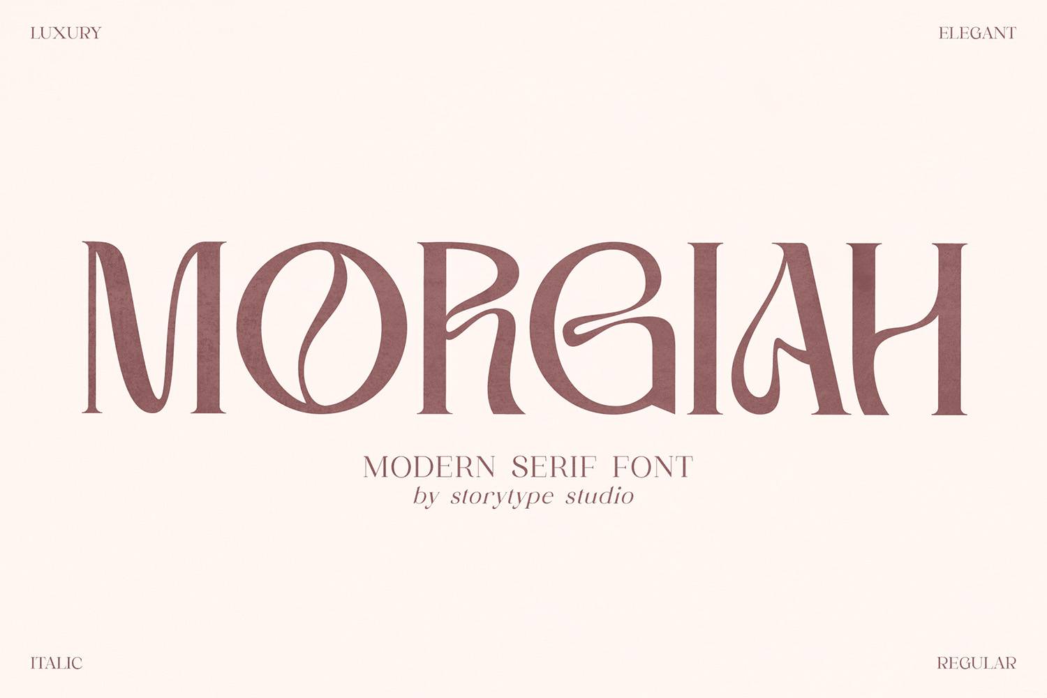 Morgiah Font sample