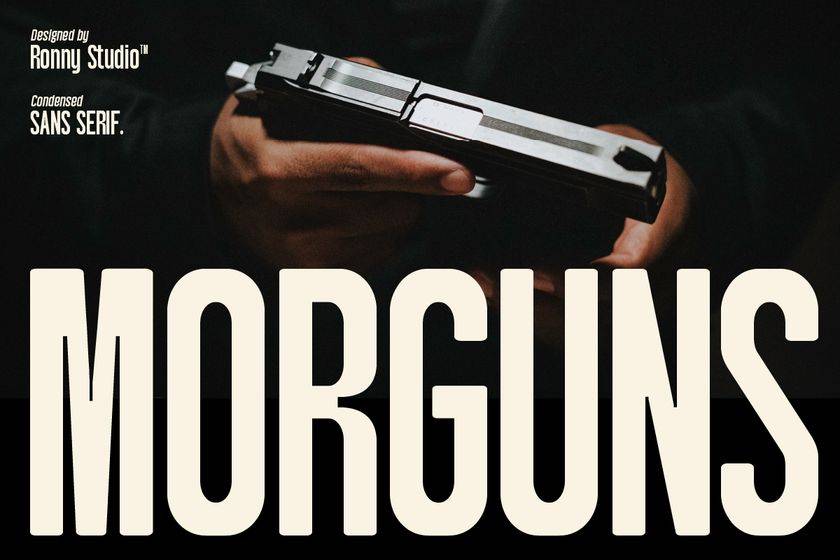 Morguns Font sample
