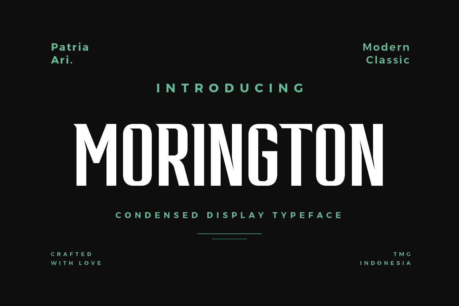 Morington Font sample