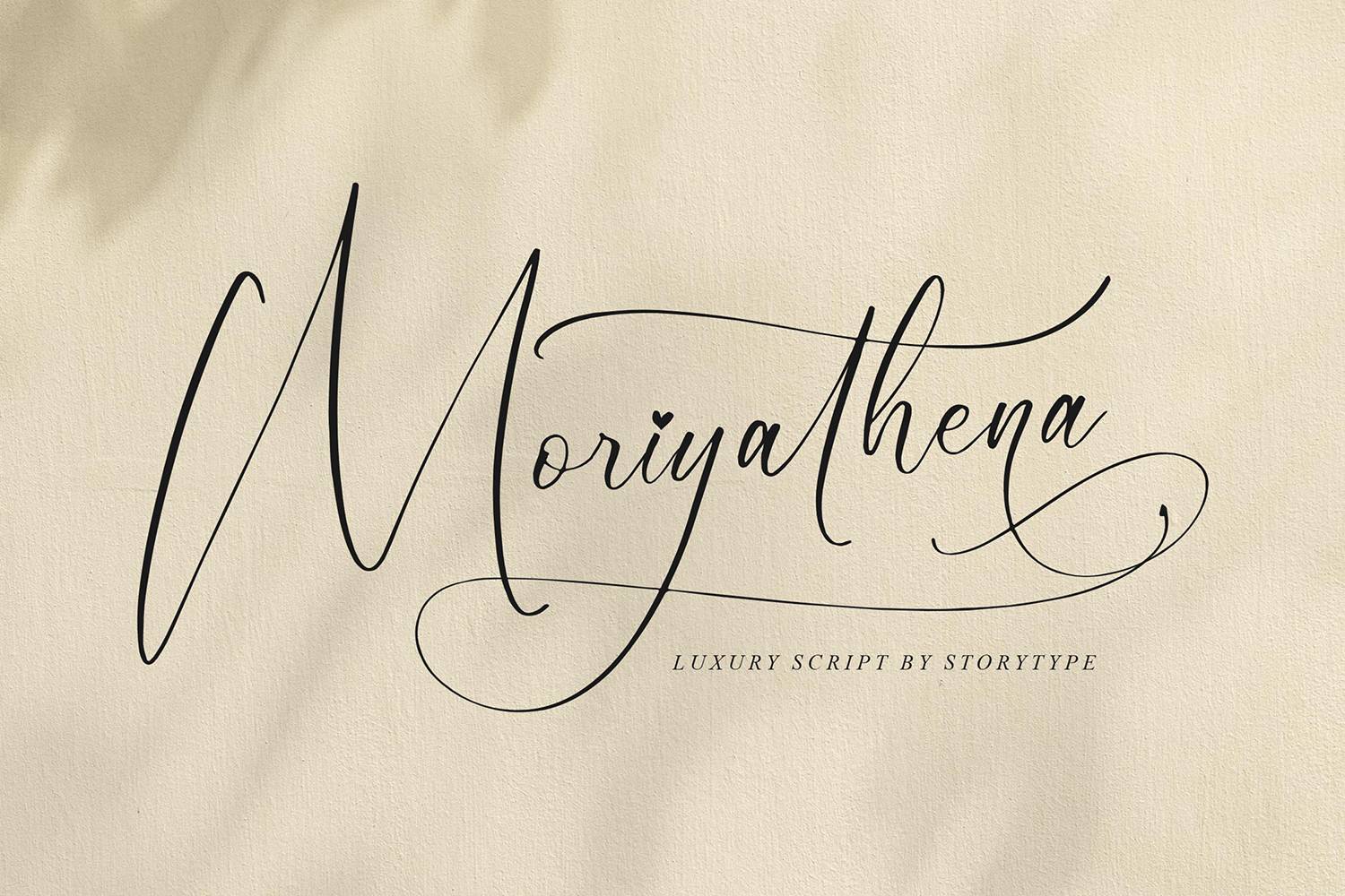 Moriyathena Font sample