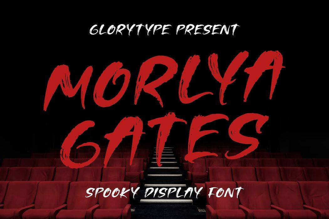 Morlya Gates Font sample