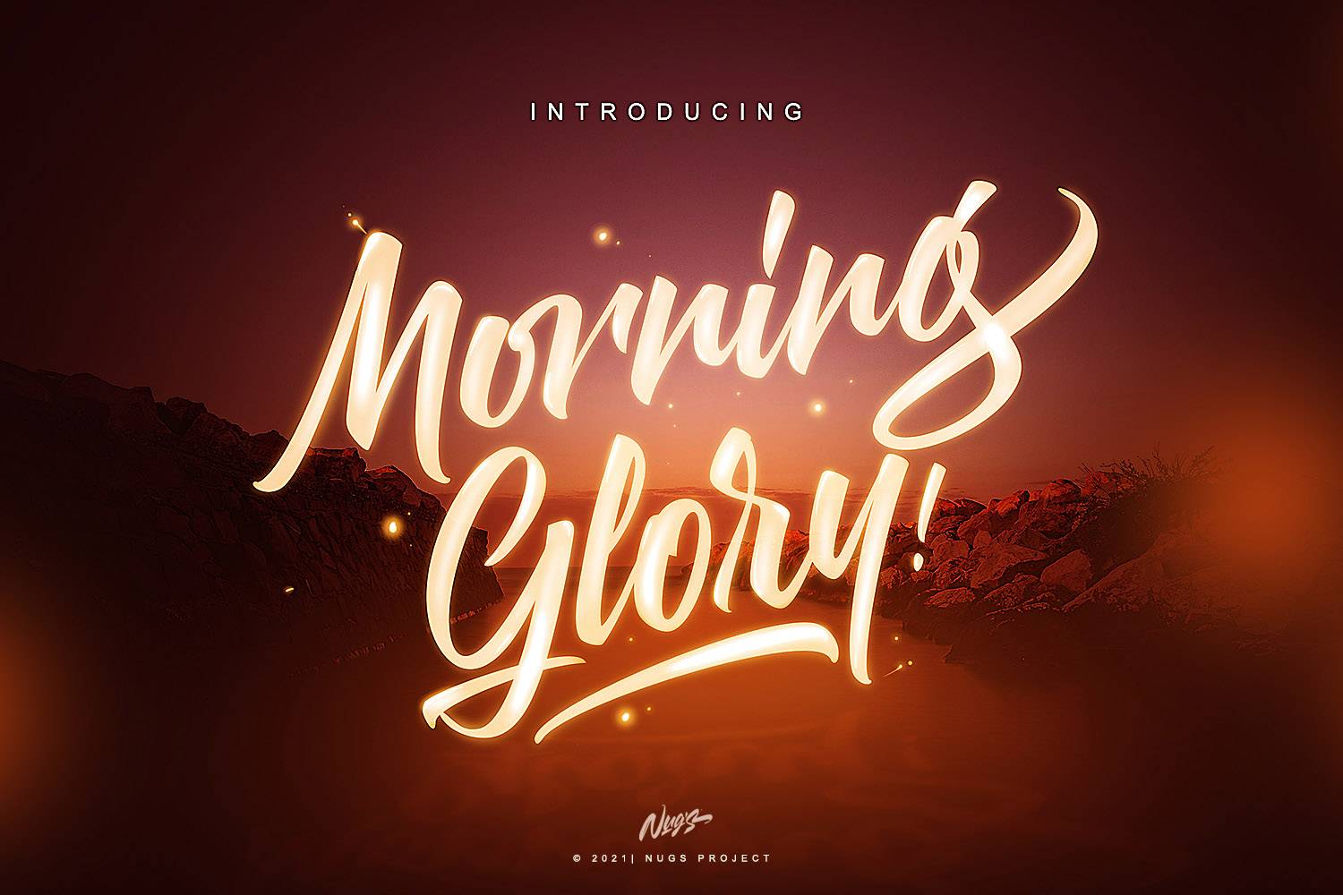 Morning Glory Font sample