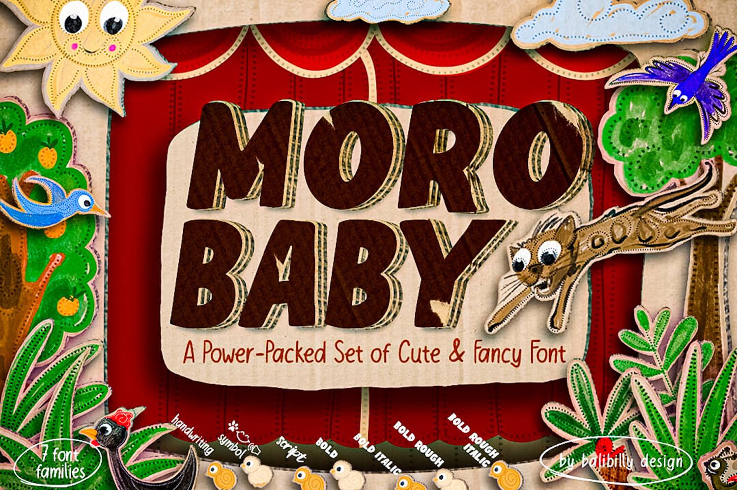 Moro Baby Font sample