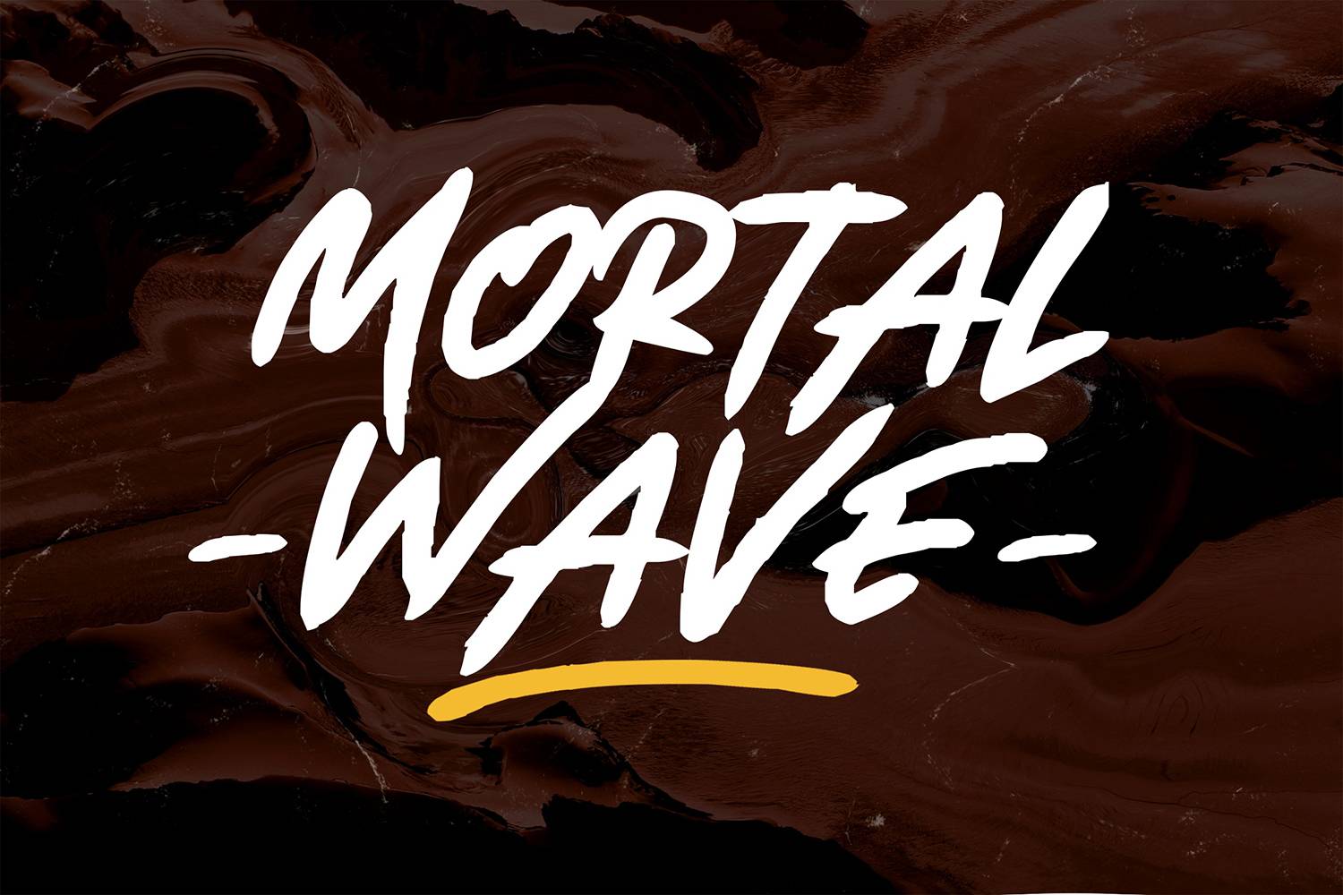 Mortal Wave Font sample