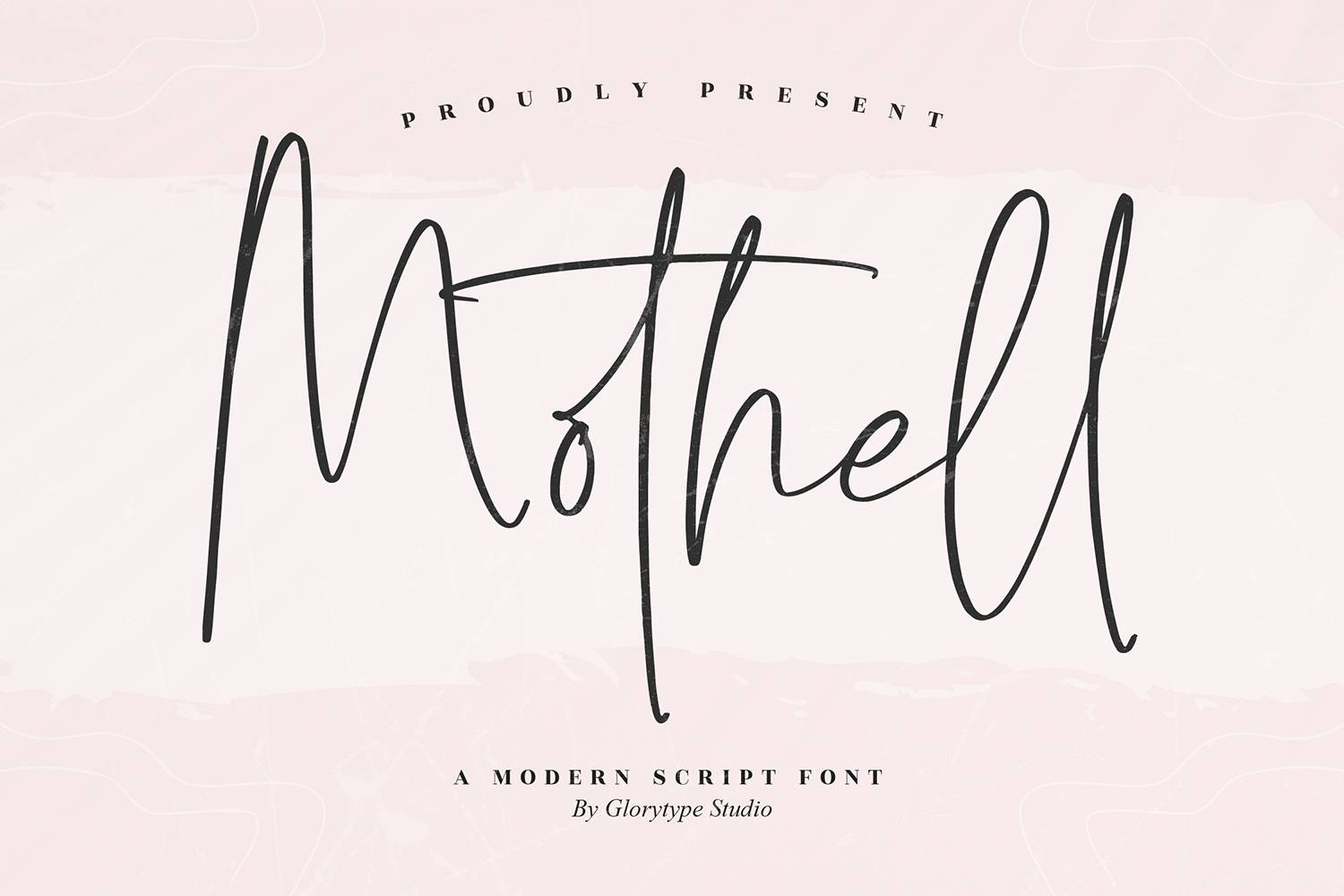 Mothell Font sample