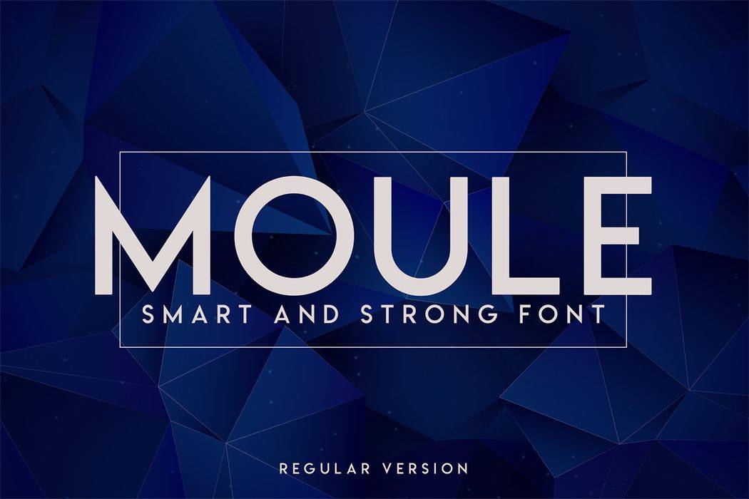 Moule Font sample