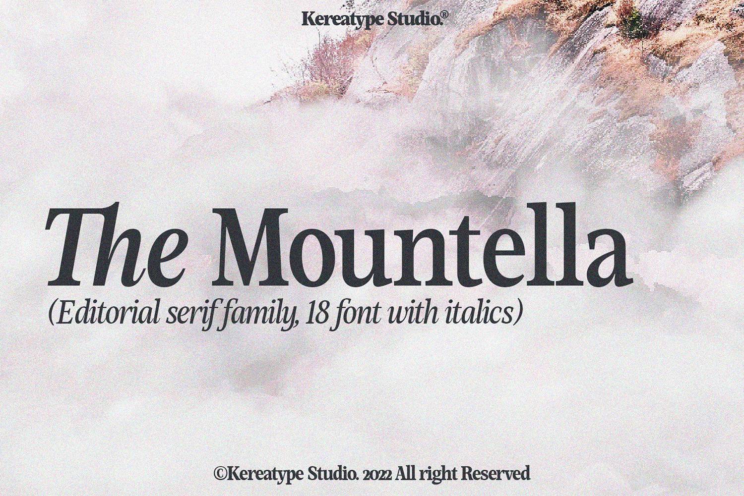 Mountella Font sample