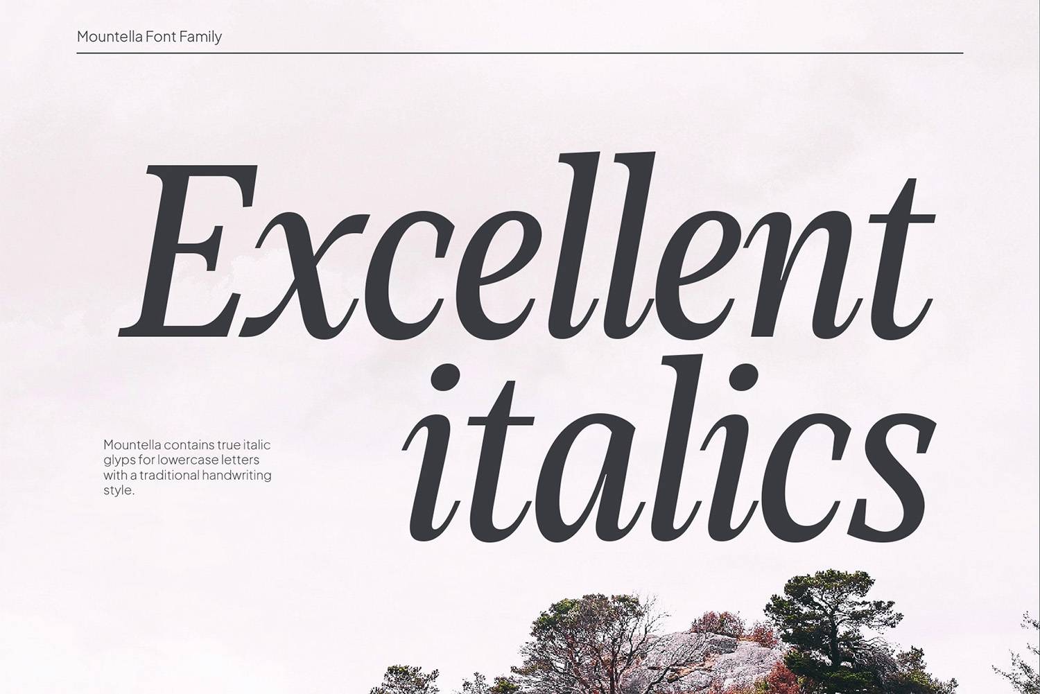 Mountella Font sample