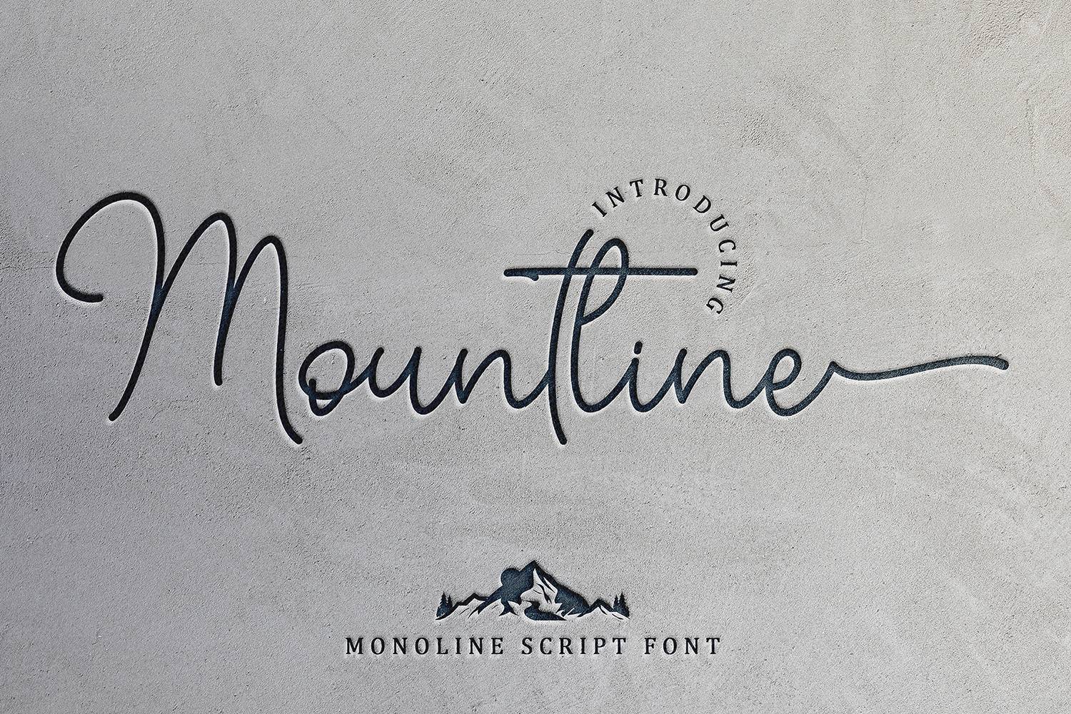Mountline Font sample