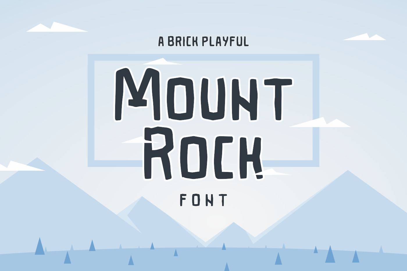 Mountrock Font sample