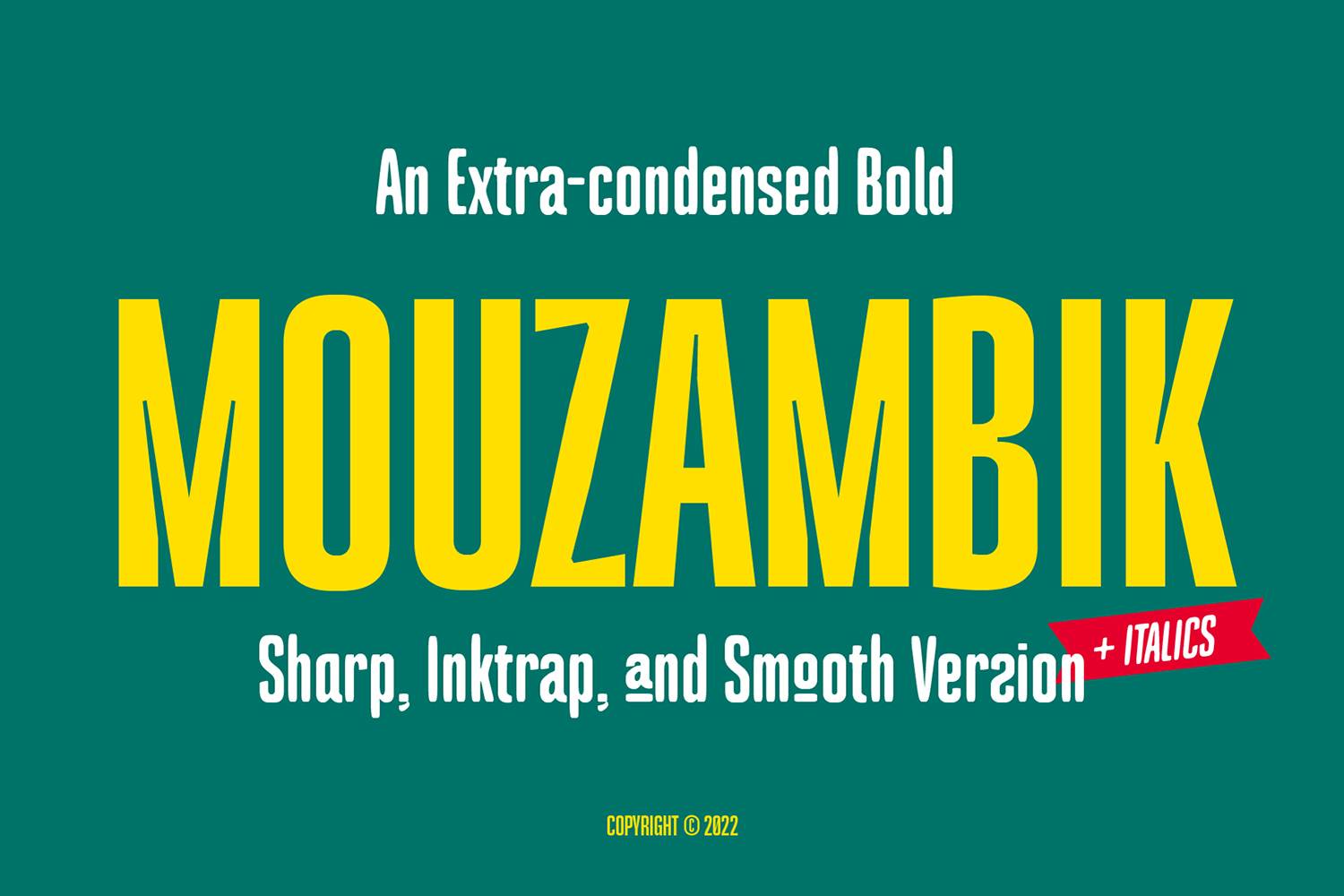 Mouzambik Font sample