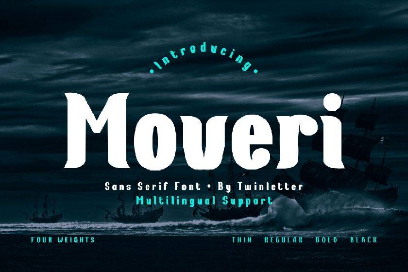 Moveri Font sample