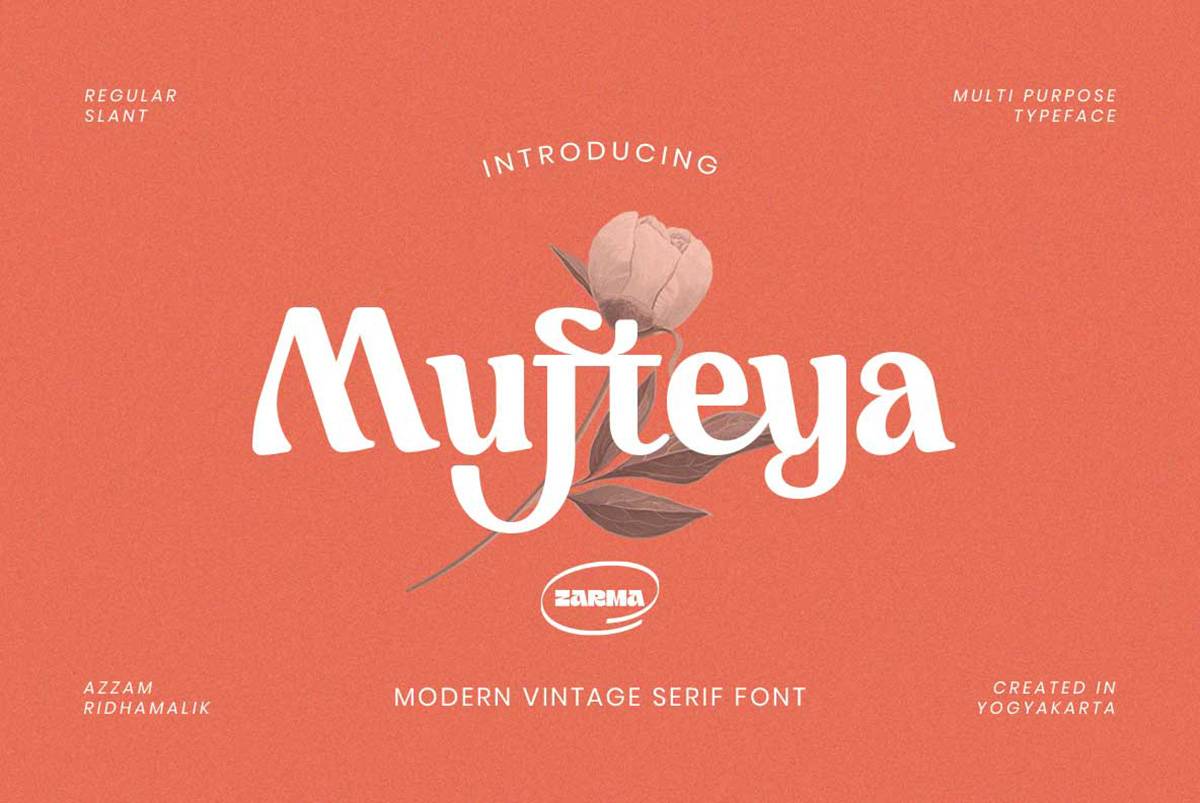 Mufteya Font sample