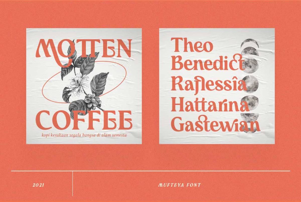 Mufteya Font sample