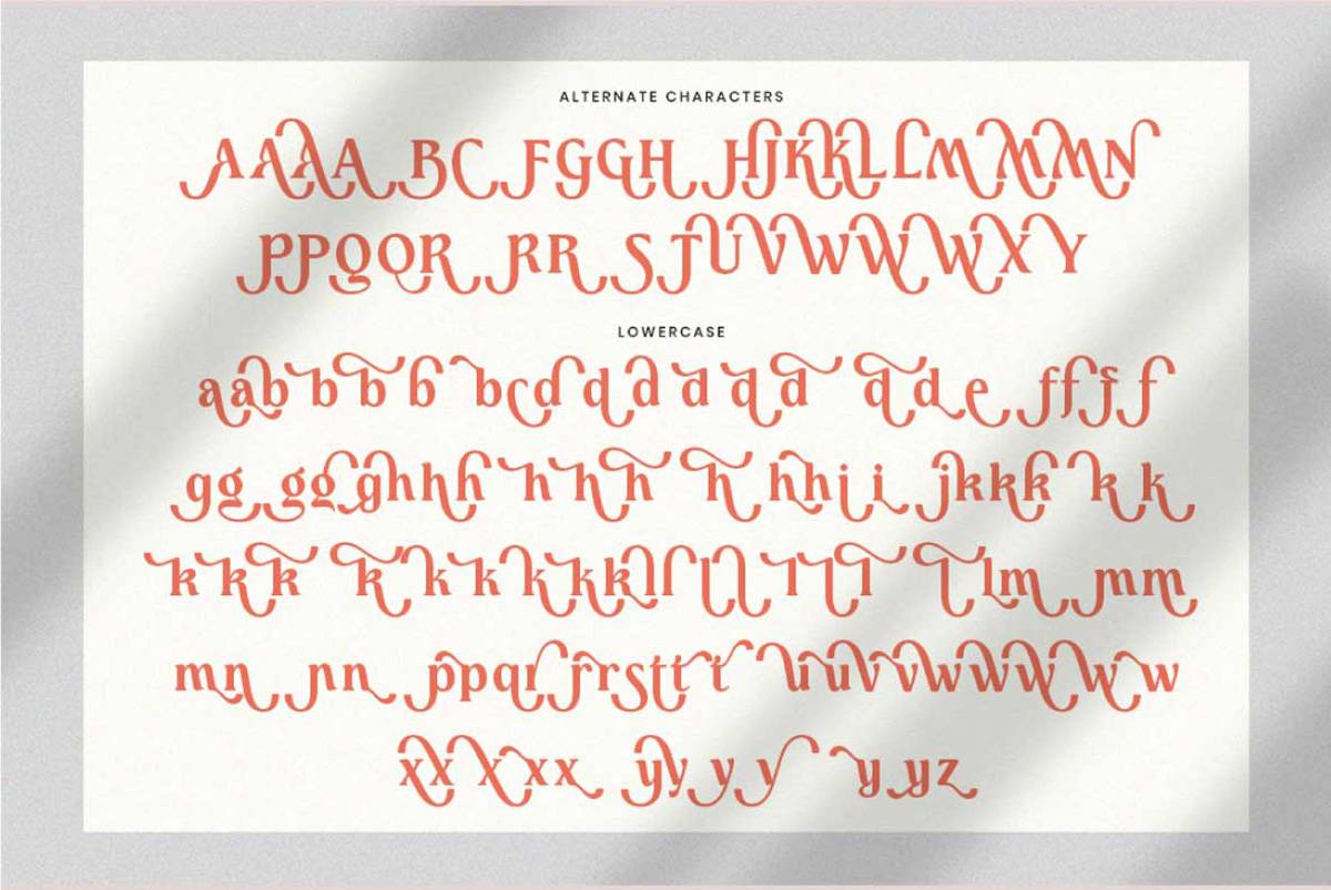 Mufteya Font sample