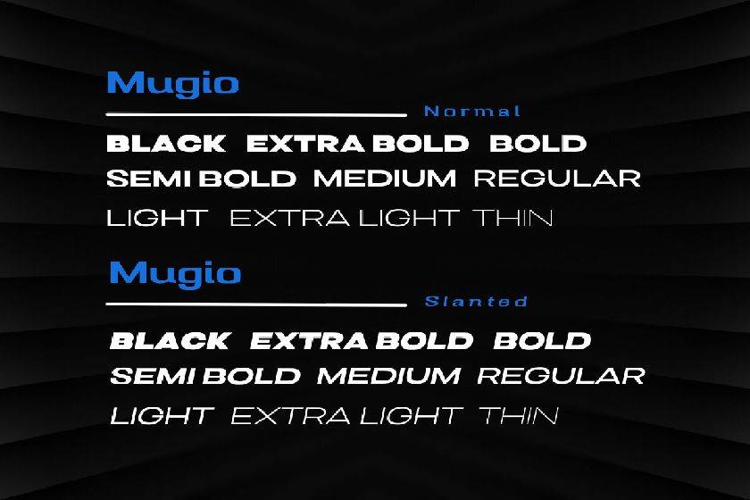 Mugio Font sample