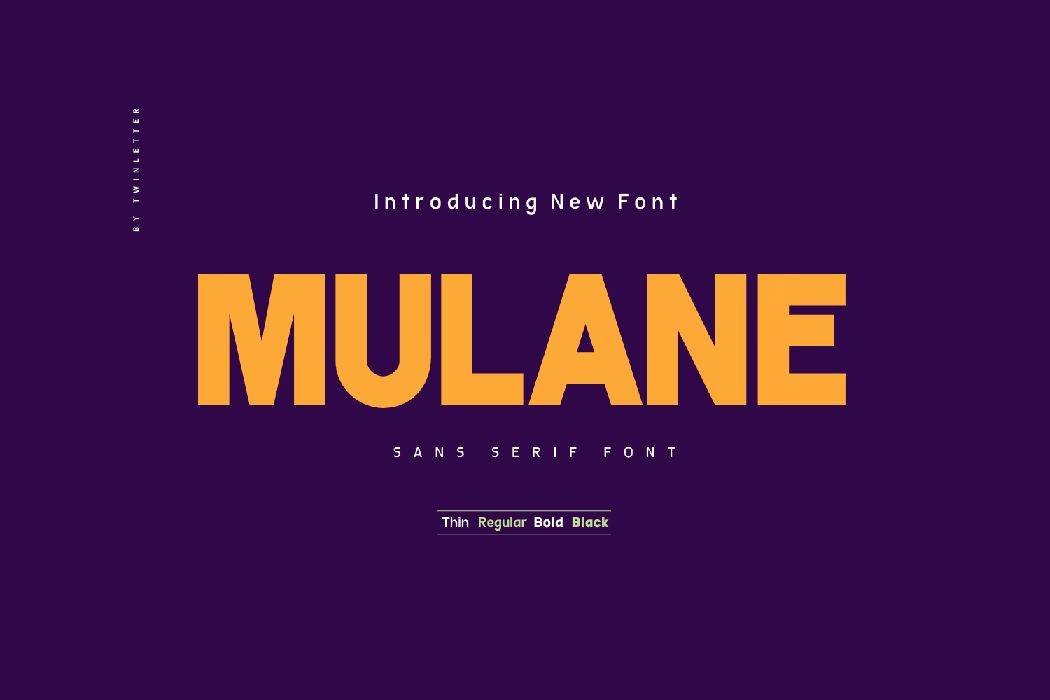 Mulane Font sample