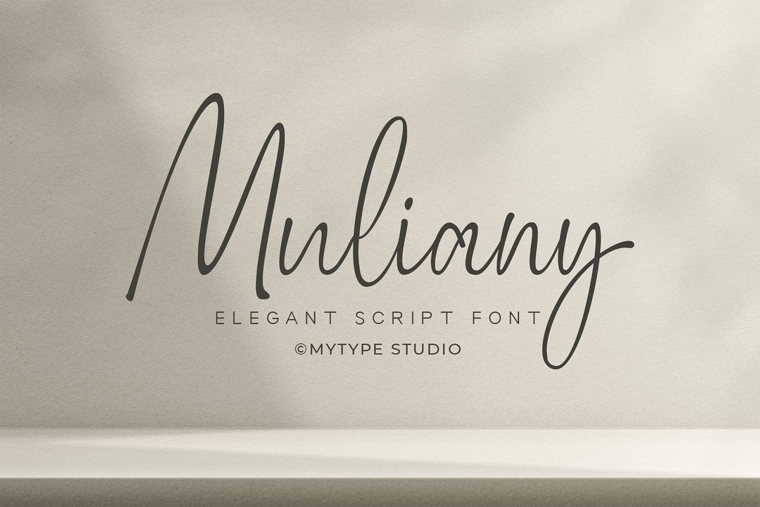 Muliany Font sample