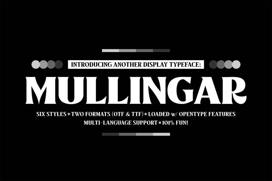 Mullingar Font sample