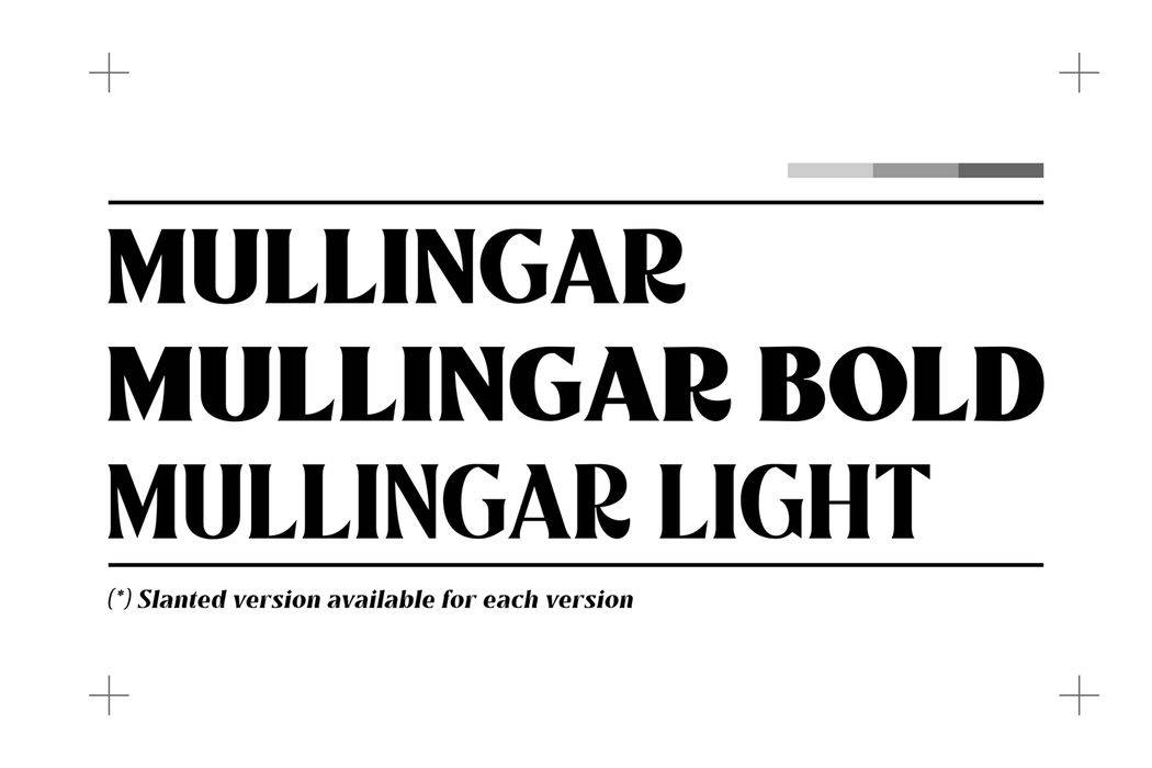 Mullingar Font sample
