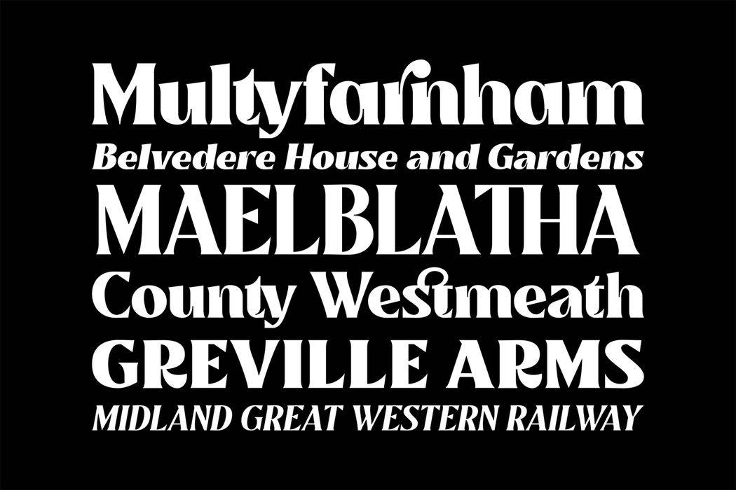 Mullingar Font sample