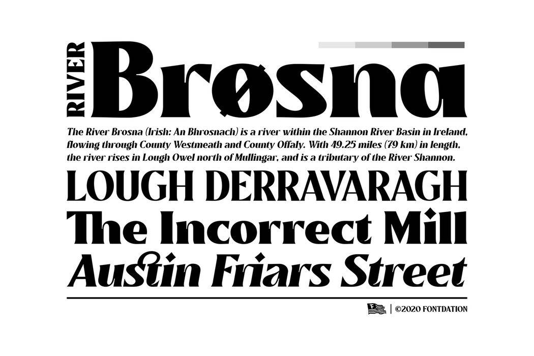 Mullingar Font sample