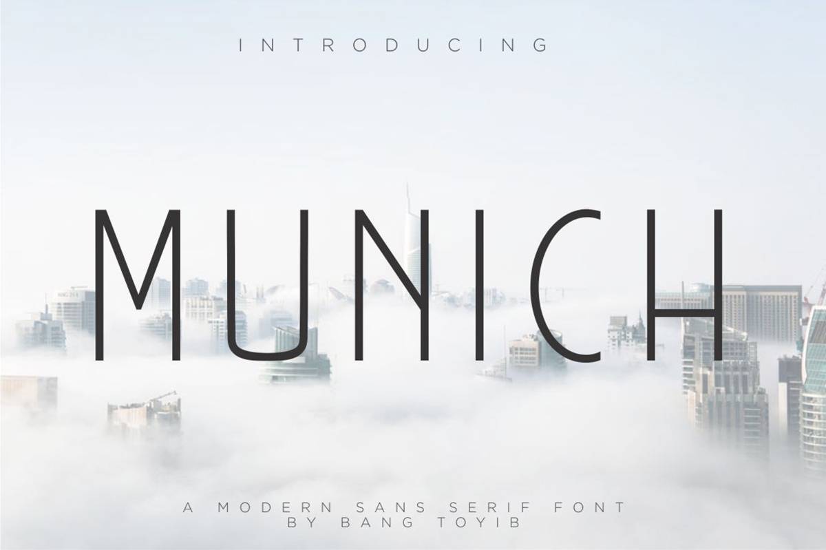 Munich Font sample