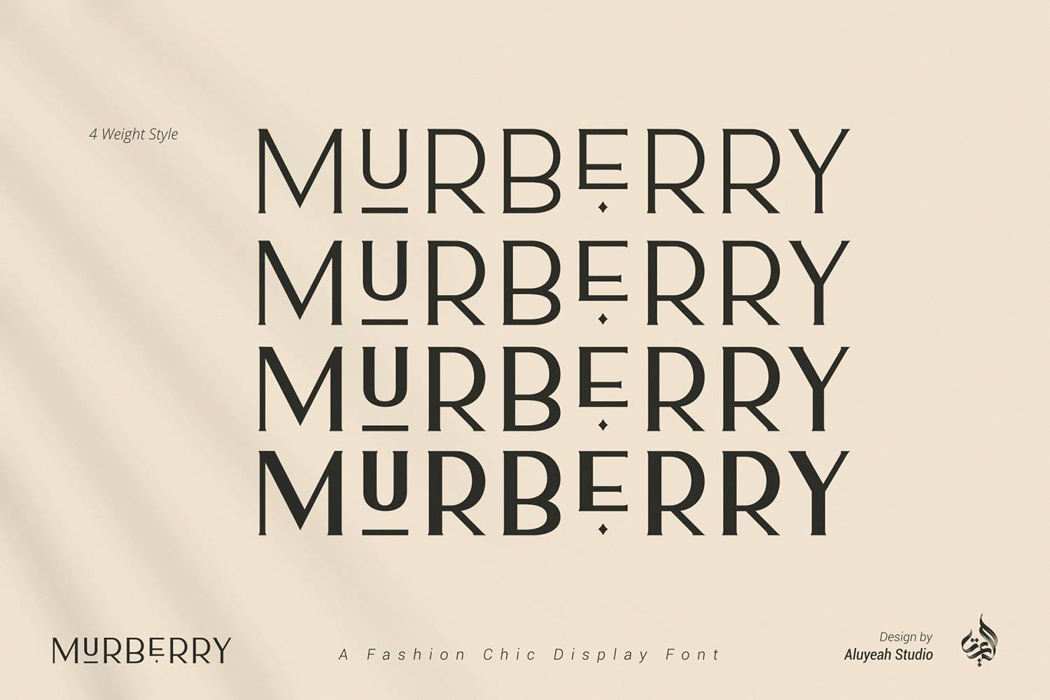 Murberry Font sample