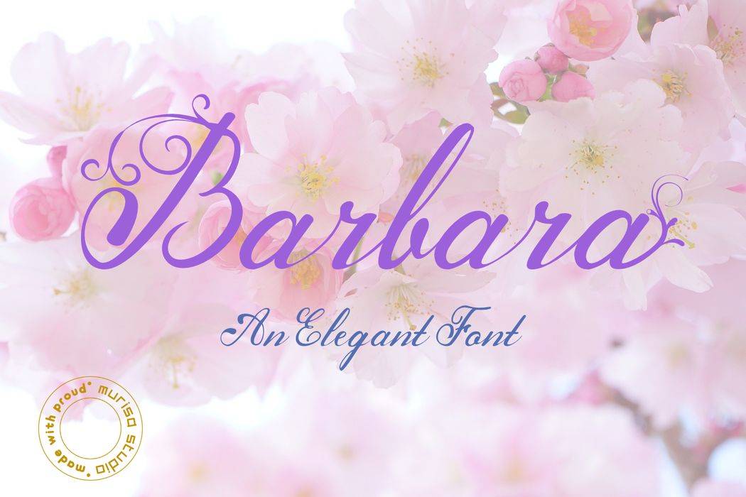 Murisa Barbara Font sample