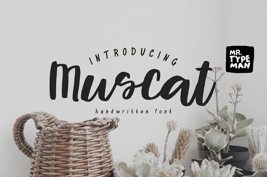 Muscat Handwriting Script Demo sample