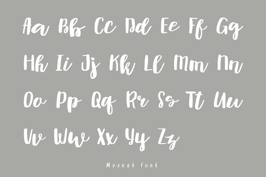 Muscat Handwriting Script Demo sample