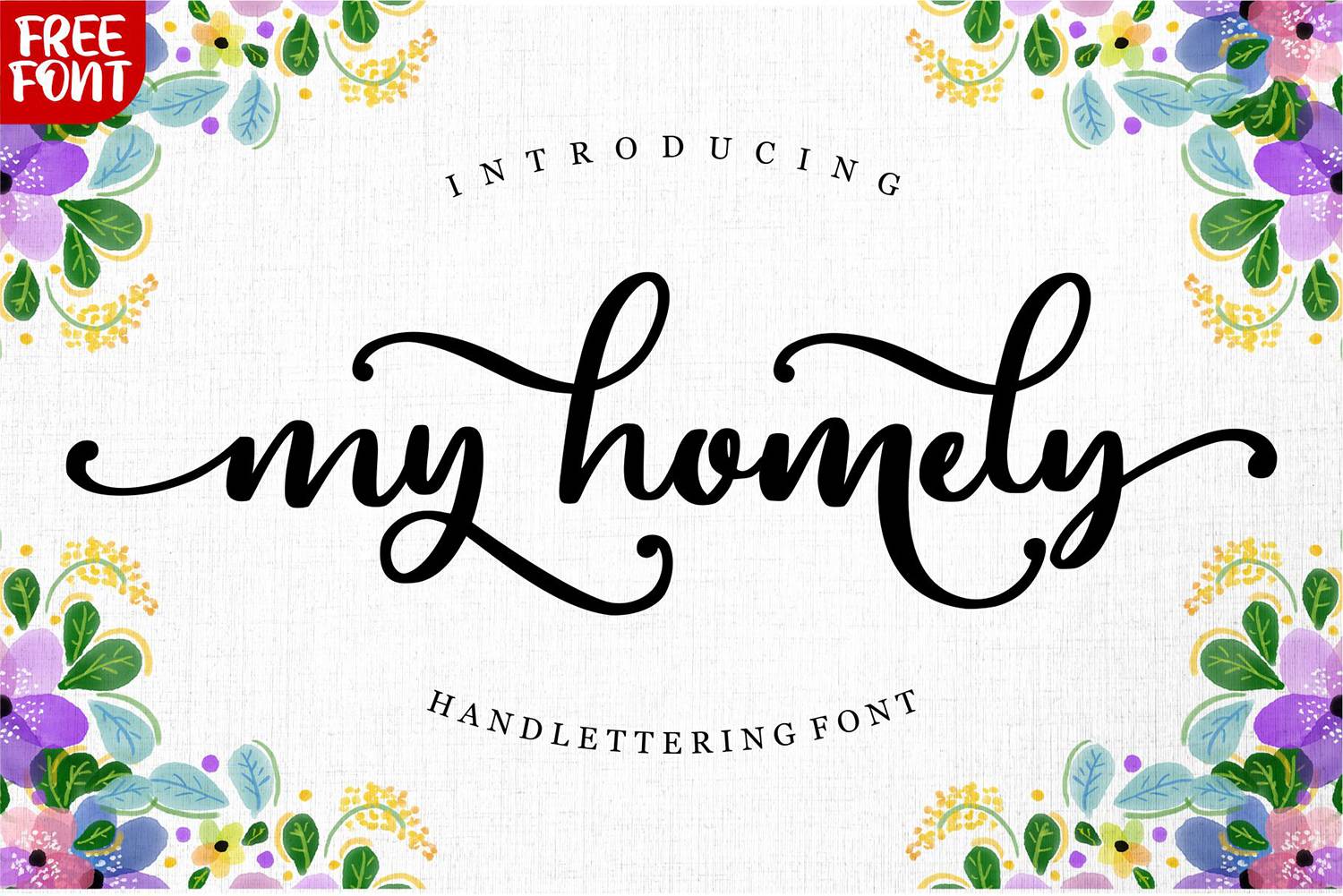 My Homely Font sample