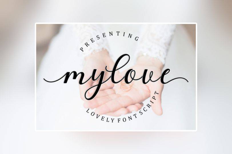 Mylove Font sample