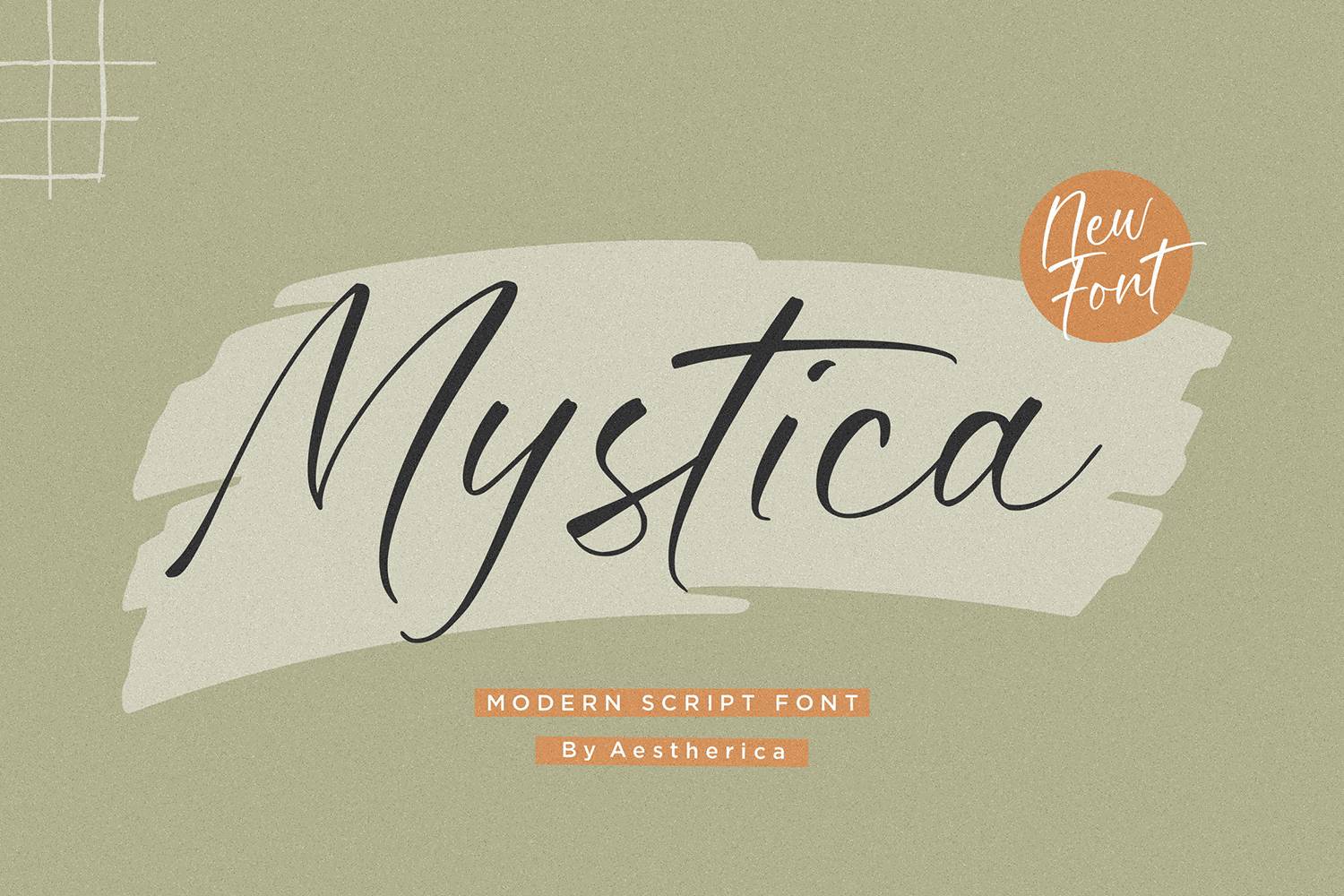 Mystica Font sample
