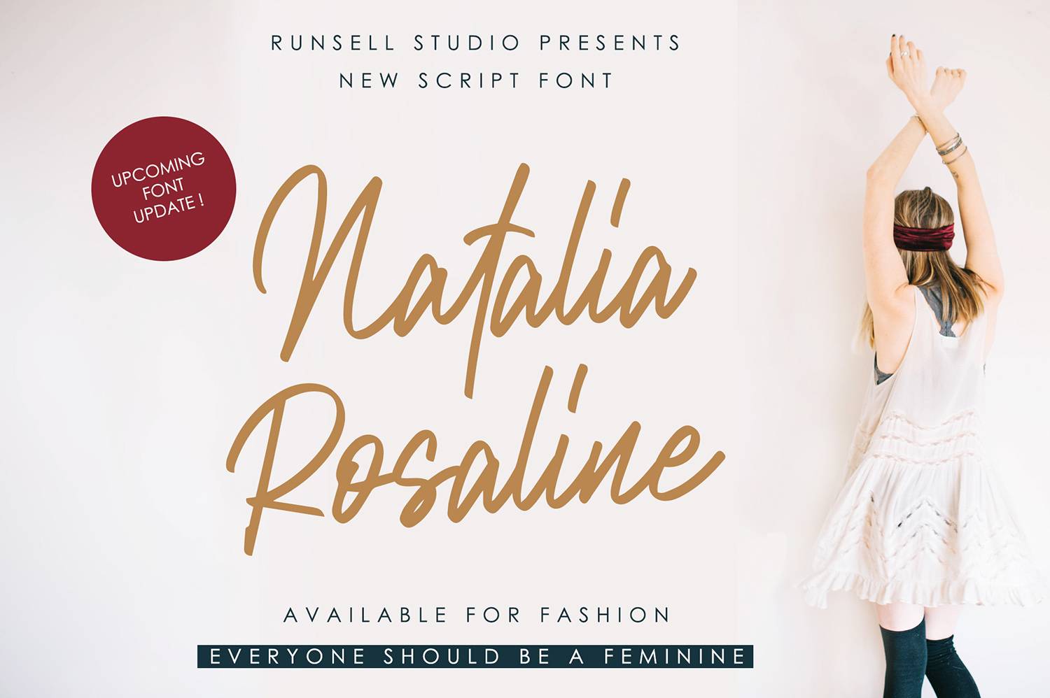 Natalia Rosaline Font sample